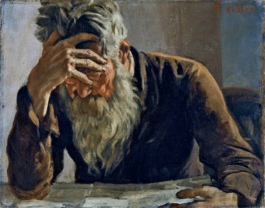 Ferdinand Hodler - Der Lesende (ca.1885)