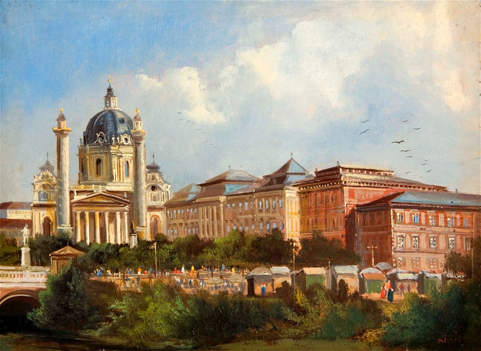 Ferdinand Lepie Karlskirche in Wien