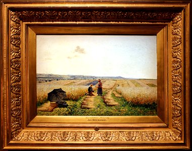 Ferdinand jean monchablon, fienagione in normandia, 1886