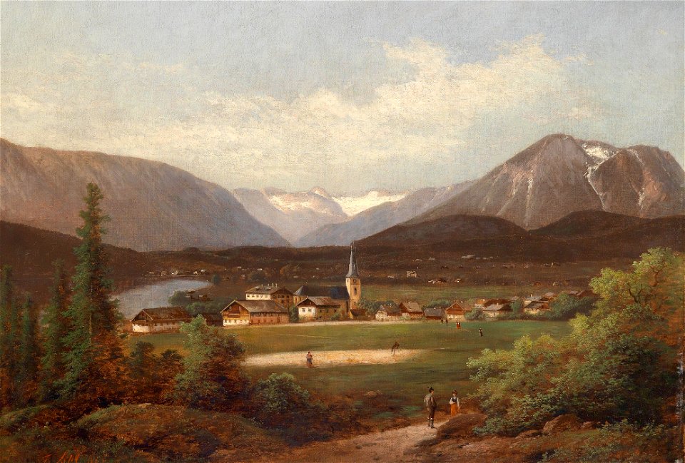 Ferdinand Lepié Blick über den Altausseersee 1883