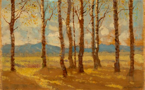 Ferdinand Katona - Birches in Autumn - O 3103 - Slovak National Gallery
