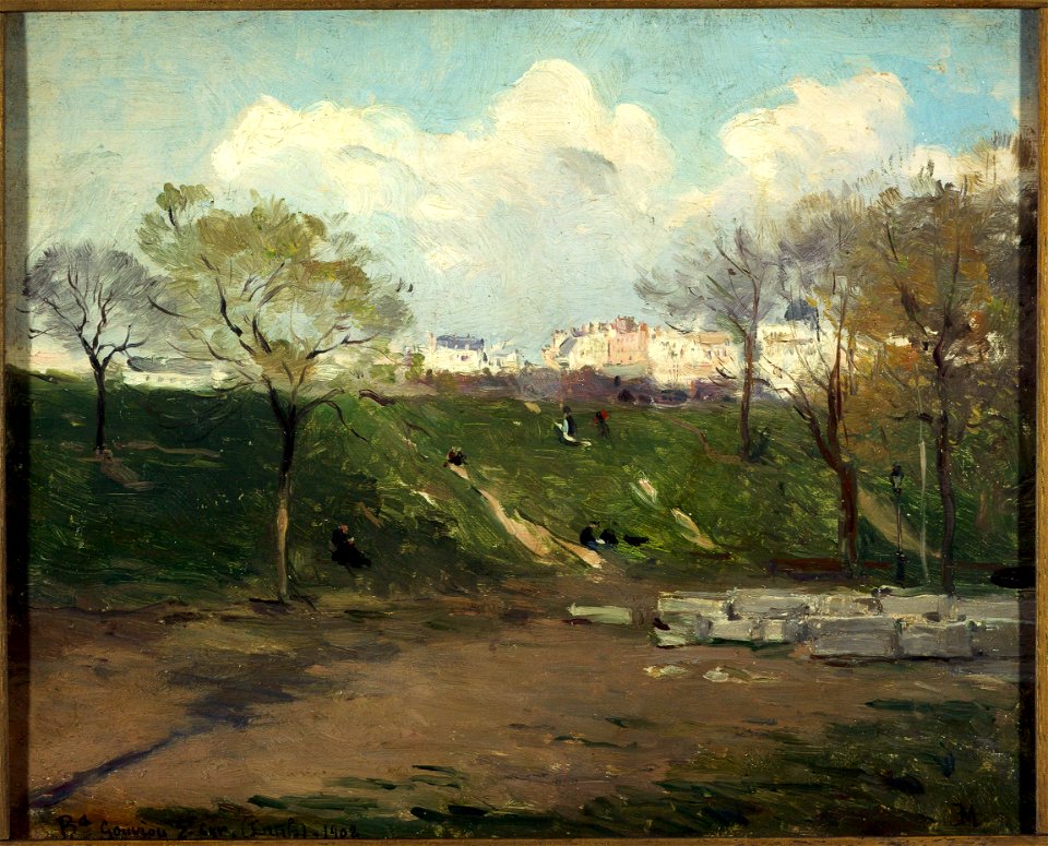 Ferdinand Marks - Les Fortifications, boulevard Gouvion-Saint-Cyr - P2526 - Musée Carnavalet