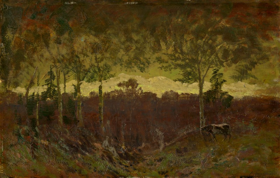Ferdinand Katona - Early Evening Tatras Landscape - O 2824 - Slovak National Gallery