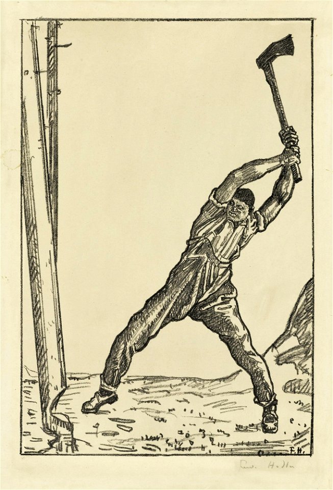 Ferdinand Hodler Holzfäller