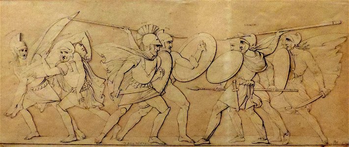 Ferdinand Pettrich - Combate entre gregos e troianos