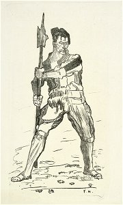 Ferdinand Hodler Landsknecht mit Hellebarde