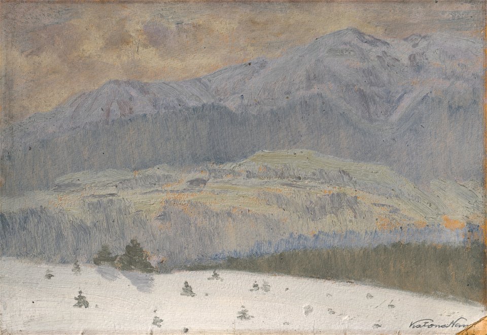 Ferdinand Katona - Winter Day in the High Tatras - O 575 - Slovak National Gallery