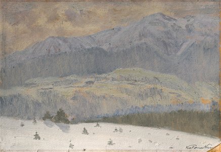 Ferdinand Katona - Winter Day in the High Tatras - O 575 - Slovak National Gallery