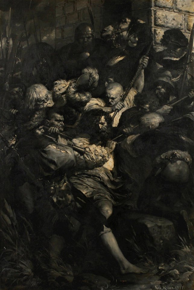 Ferdinand Keller Kampfszene 1877