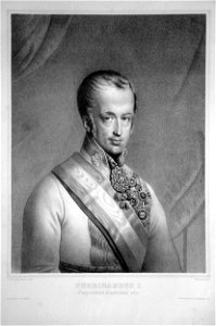 Ferdinand I. von Österreich Theer Litho. Free illustration for personal and commercial use.