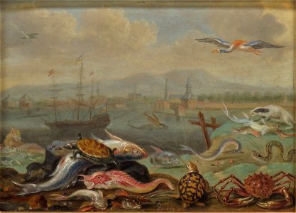 Ferdinand van Kessel - Ansichten aus den vier Weltteilen mit Szenen von Tieren, Alexandria - GG 3049 - Kunsthistorisches Museum