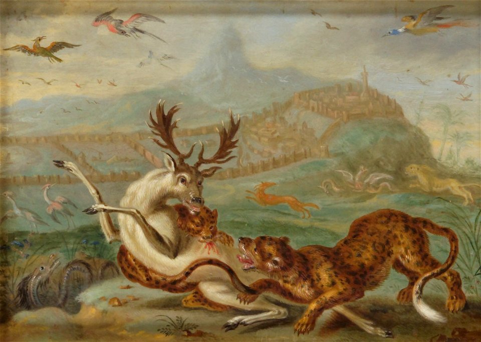 Ferdinand van Kessel - Ansichten aus den vier Weltteilen mit Szenen von Tieren, Derbent (Dagestan) - GG 3047 - Kunsthistorisches Museum