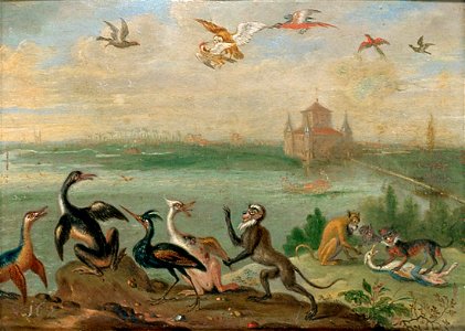 Ferdinand van Kessel - Ansichten aus den vier Weltteilen mit Szenen von Tieren, Boa Vista - GG 3040 - Kunsthistorisches Museum