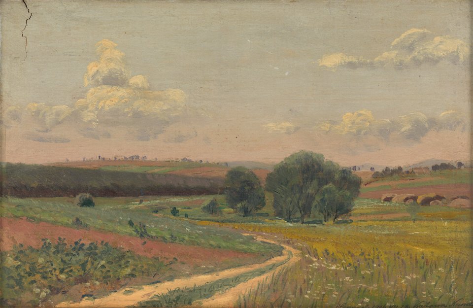 Ferdinand Katona - Krajina s poľnou cestou - O 1080 - East Slovak Gallery