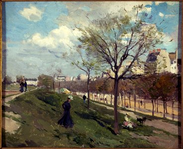 Ferdinand Marks - Les Fortifications, boulevard Gouvion-Saint-Cyr - P2527 - Musée Carnavalet