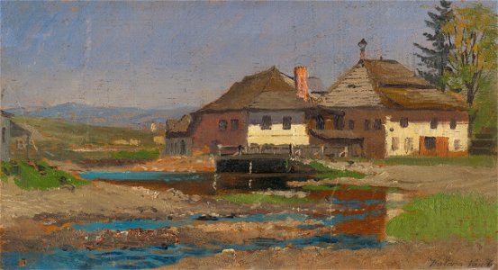 Ferdinand Katona - Manor House in a Spiš Village - O 3866 - Slovak National Gallery