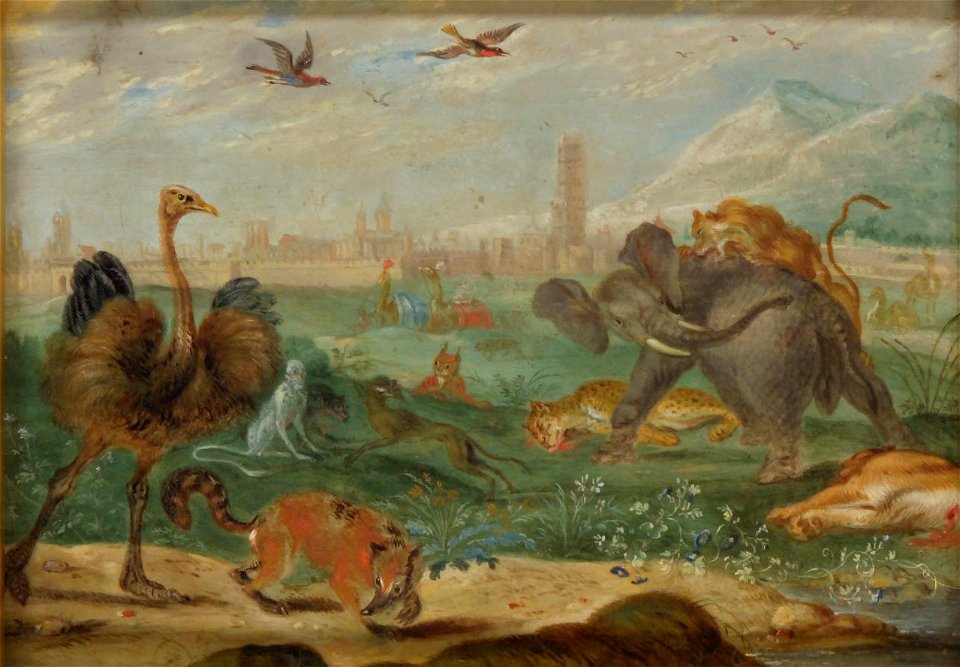 Ferdinand van Kessel - Ansichten aus den vier Weltteilen mit Szenen von Tieren, Marokko - GG 3031 - Kunsthistorisches Museum