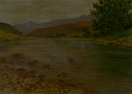 Ferdinand Katona - Na brehu rieky - O 724 - East Slovak Gallery