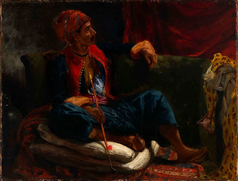 Ferdinand Victor Eugene Delacroix - The Smoker - 1923.8.5 - Smithsonian American Art Museum