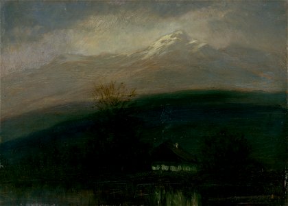 Ferdinand Katona - The Tatra Mountain in the Night - O 6052 - Slovak National Gallery