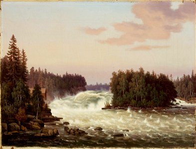 Ferdinand von Wright - Anjalankoski Rapids - A-2002-626 - Finnish National Gallery
