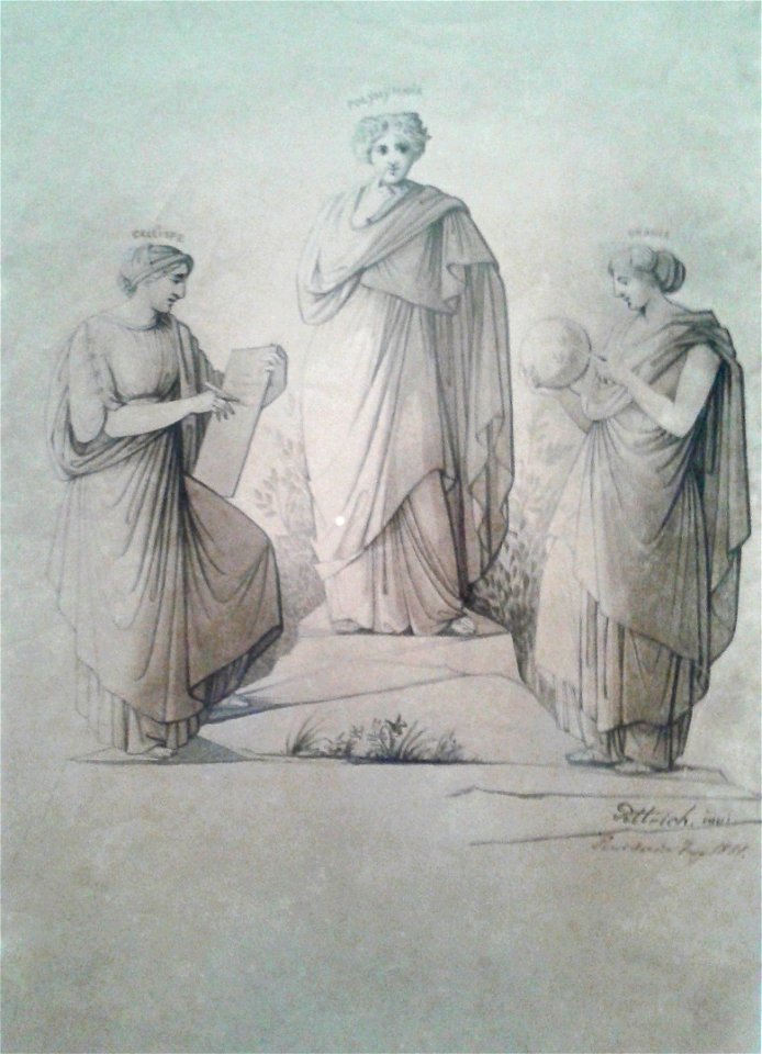 Ferdinand Pettrich - Calíope, Polimnia e Urânia