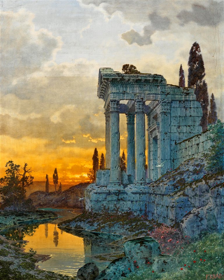 Ferdinand Knab Südliche Ansicht mit Ruinen