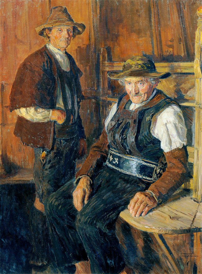 Ferdinand Kruis - Sarntheiner Bauern - 899 - Österreichische Galerie Belvedere