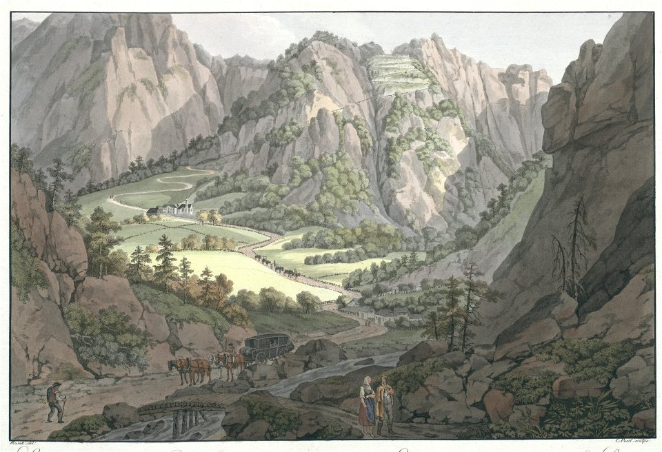 Ferdinand Runk - Cesta čez Ljubeljski prelaz s kranjske strani II