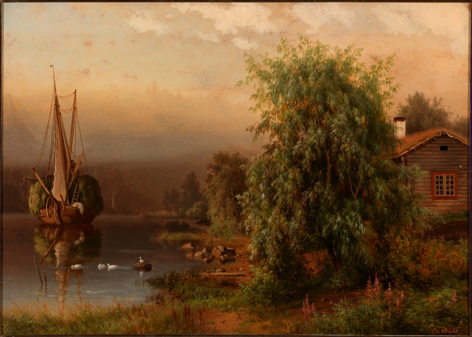 Ferdinand von Wright - Landscape in Morning Fog - A I 60 - Finnish National Gallery