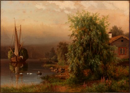 Ferdinand von Wright - Landscape in Morning Fog - A I 60 - Finnish National Gallery