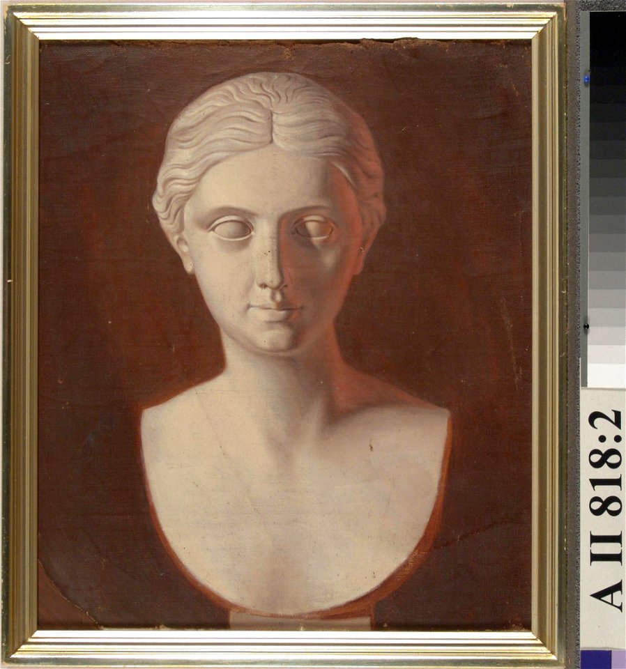 Ferdinand von Wright - Naisen pää, harjoitelma veistoksen mukaan - A II 818-2 - Finnish National Gallery