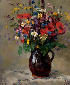 Ferdinand Matthias Zerlacher - Wiesenblumen in Krug - 5642 - Österreichische Galerie Belvedere