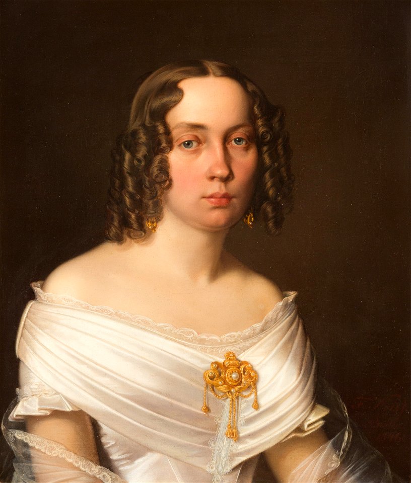 Ferdinand Weiß Bildnis einer edlen Dame 1846
