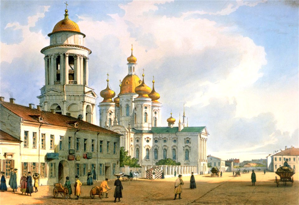 Ferdinand Victor Perrot - The Virgin of Vladimir Church in St. Petersburg