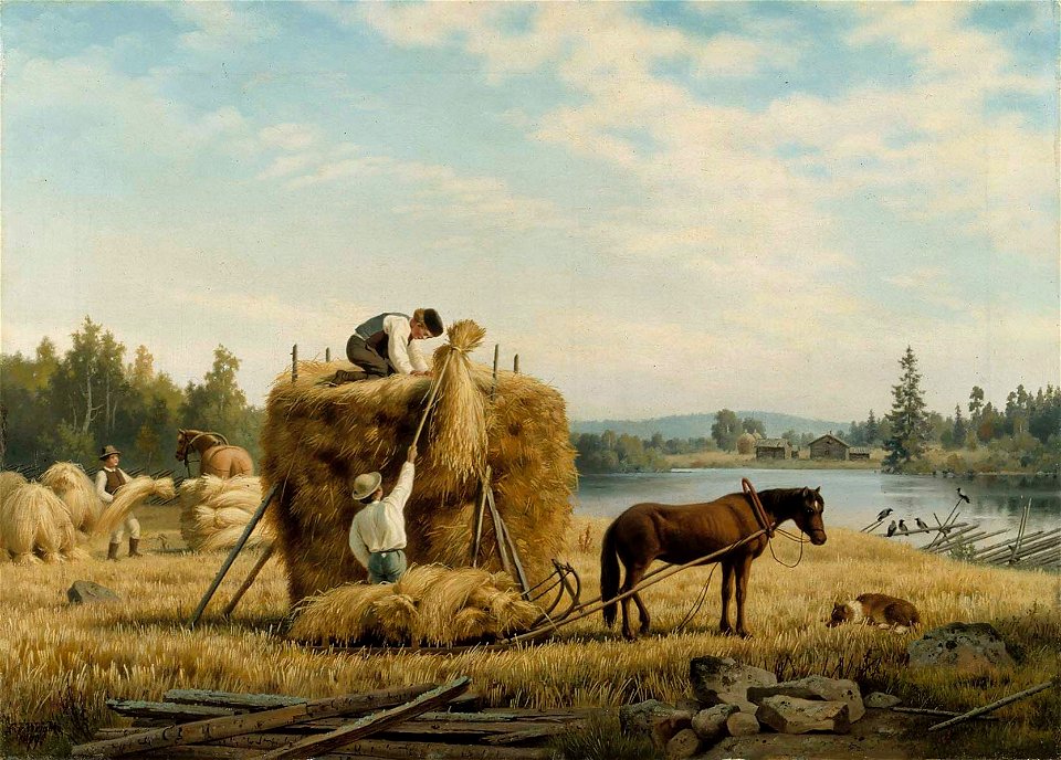 Ferdinand von Wright - Harvesters - A-1994-209 - Finnish National Gallery