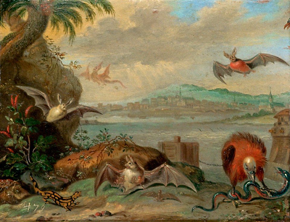 Ferdinand van Kessel - Ansichten aus den vier Weltteilen mit Szenen von Tieren, Cartagena (Kolumbien) - GG 3032 - Kunsthistorisches Museum