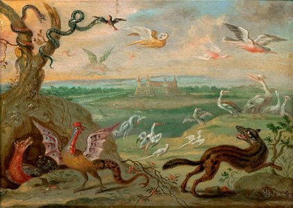 Ferdinand van Kessel - Ansichten aus den vier Weltteilen mit Szenen von Tieren, Salvador (Brasilien) - GG 3041 - Kunsthistorisches Museum