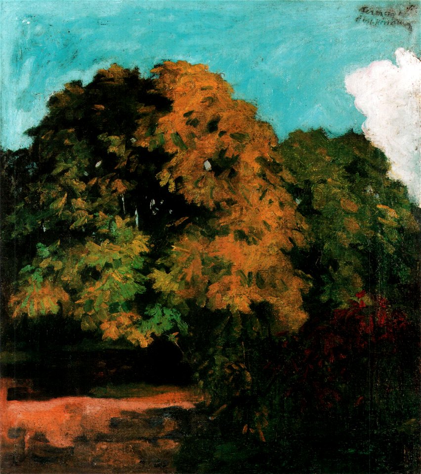 Ferenczy Chestnut Trees in Nagybánya 1900