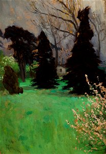 Ferdynand Ruszczyc - Park at Włochy near Krakow - MNK II-b-530 - National Museum Kraków