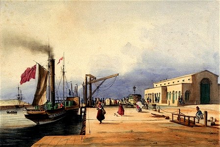 Ferdinand Victor Perrot - La Douane, Boulogne sur Mer. Cotes de France