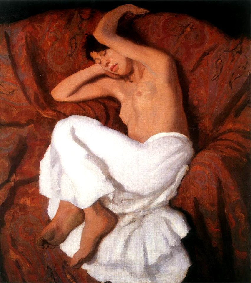Ferenczy, Károly - Sleeping Gypsy Girl (1915)