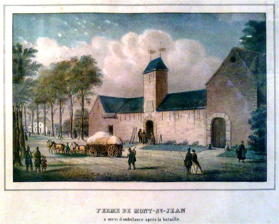 Ferme Mont-Saint-Jean gravure