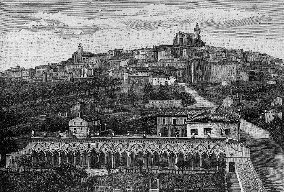 Fermo – Panorama sud (xilografia)
