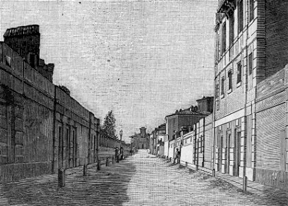 Fermo – Via Trevisani (xilografia)