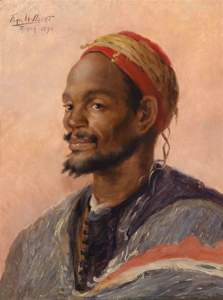 Ferdinand Willaert Porträt eines Marokkaners 1890