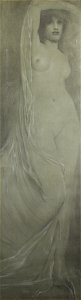 Fernand Khnopff - Acrasia, drawing, 1892