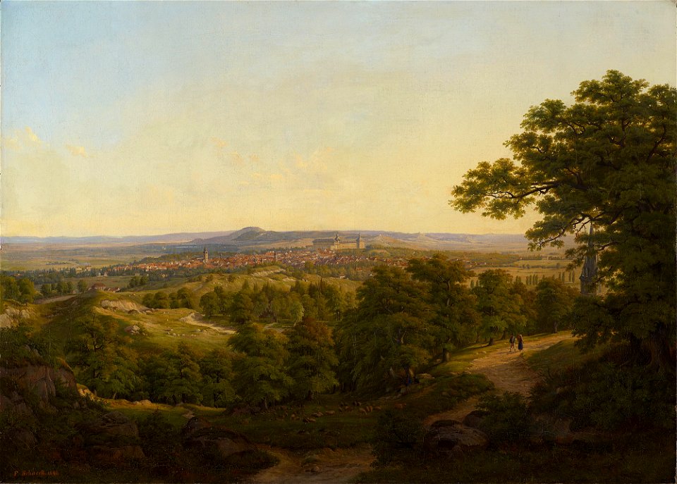 Ferdinand Zschäck (1801-77) - A View of Gotha - RCIN 403581 - Royal Collection
