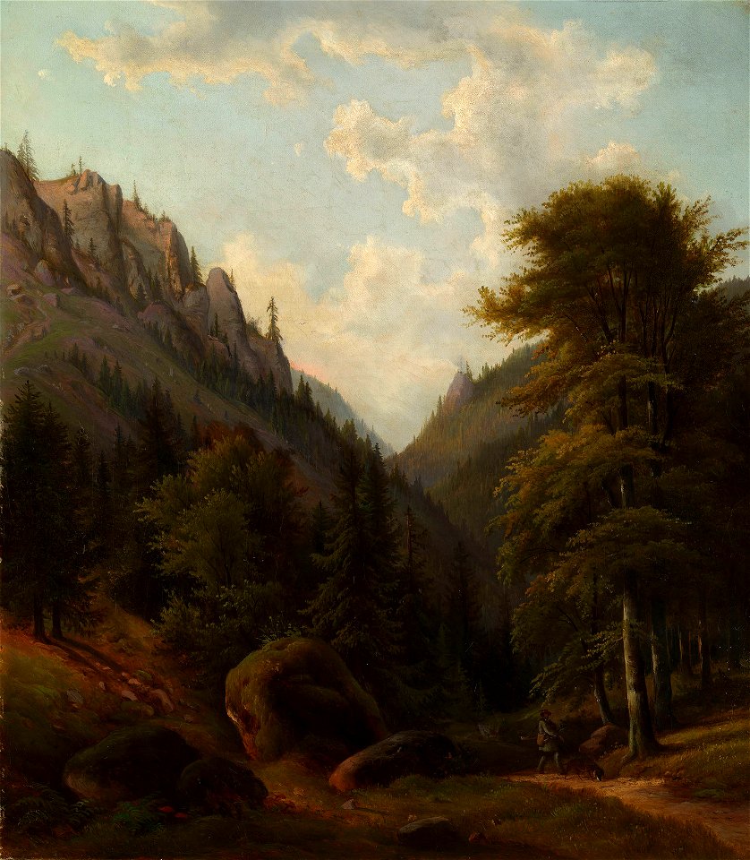 Ferdinand Zschäck (1801-77) - The Laucha Grund in Thuringia - RCIN 406236 - Royal Collection