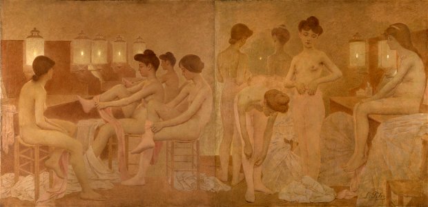 Fernand Pelez - Les Danseuses - PPP597 - Musée des Beaux-Arts de la ville de Paris. Free illustration for personal and commercial use.